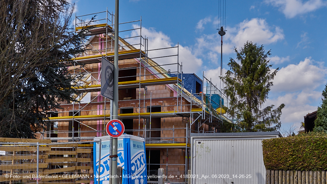 06.04.2023 - Baustelle Niederalmstraße 16 in Neuperlach